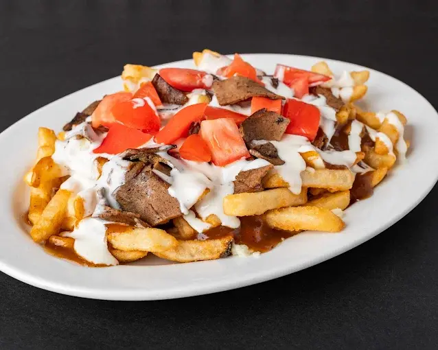 Beef Dip sandwich with homemade au jus at Steve's Famous Sandwich Co. Edmonton